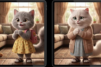 ai cartoon character art in 24 hours