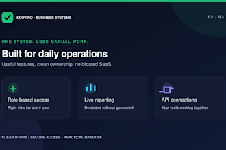 build a custom internal tool or dashboard