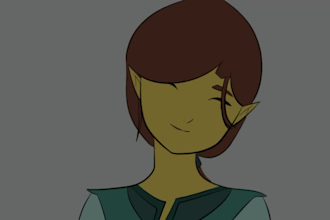 design a character portrait illustration