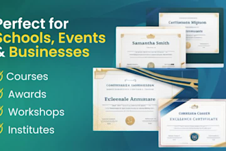 design a professional certificate design