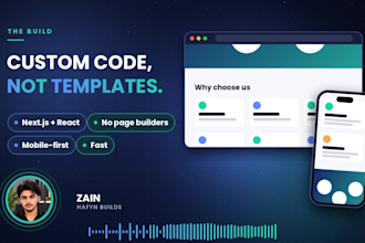 build a custom business website that is fast and SEO ready