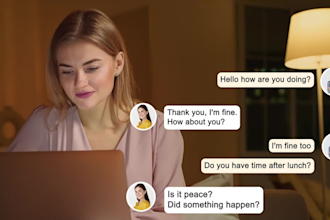 create realistic chat animation for whatsapp, telegram, instagram or tiktok
