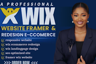 build wix website redesign build wix framer  ecommerce website design