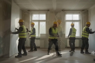 create time lapse of your construction site from photo to video