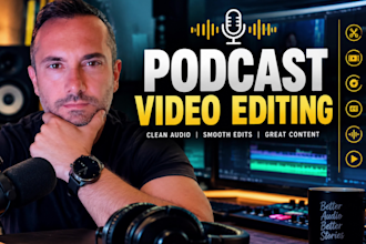 professionally edit your podcast audio and video