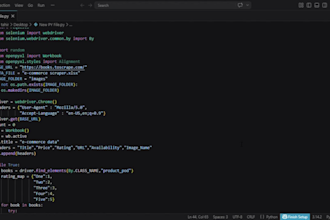 do web scraping from e commerce website using python