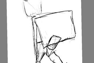 draw a custom line art drawing