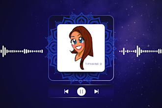 record a natural french female voice over for your videos