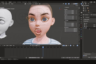custom rig3d for metahuman,facial mocap,livestream,vtubing,vrc,fbx,threejs glb