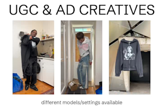 produce ugc and ad creative video for your clothing brand