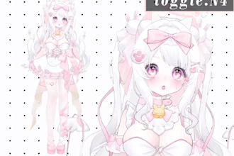 create male vtuber model female vtuber live2d anime avatar live2d vtuber rigging