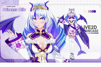 rig and design a custom anime vtuber model with live2d rigging for vtubestudio