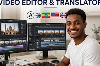 translate english to oromo and amharic with subtitles