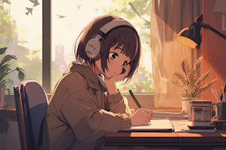 create a lofi loop animation music video for your channel
