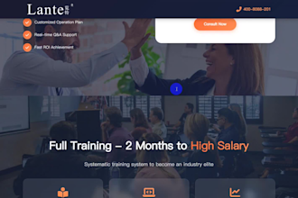 cross border e commerce landing page