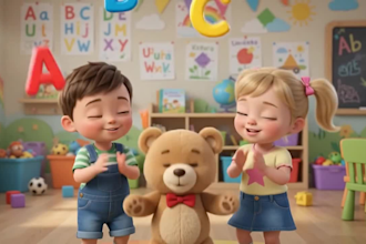 create 3d kids animation for nursery rhymes songs and educational youtube videos