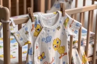 creat cute ai product photography for baby bedding