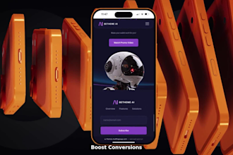 create a modern saas, app, or software demo video
