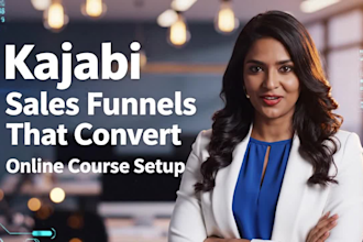 be your kajabi expert for website, funnel, course creation and automation