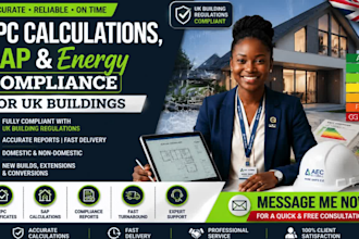 provide sap calculation, epc certificate energy compliances rating uk properties