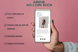 design air bnb digital product guide book manuals postercard instagram carousel