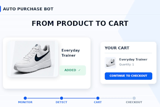 build auto checkout bot auto purchase bot product monitor