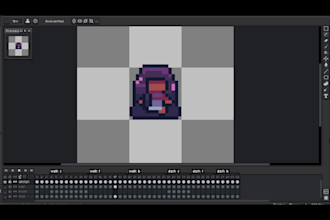 create custom pixel art characters animations for your game