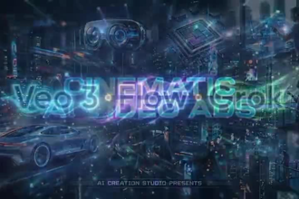create cinematic ai video ads using veo 3, flow and grok