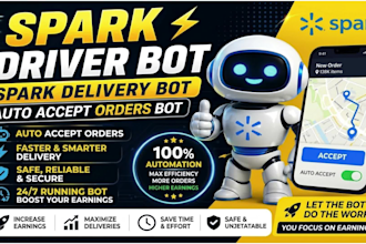 setup spark driver bot, spark delivery bot auto accept orders bot, spark