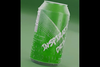 create 3d product animation and cgi beverage commercials
