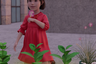 create zack d films style 3d animation for youtube shorts