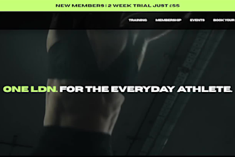 design gym website personal trainers, coaches and yoga website