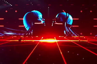 do vj loop concert stage show dj visual led screen loop animation motion graphic