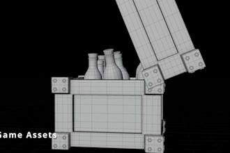 design low poly 3d game assets, environment and prop
