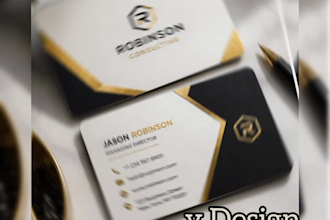 design professional business card and letterhead
