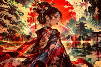 make a custom 3d parallax music visualizer that moves with your beat