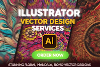 create seamless pattern design and vector pattern