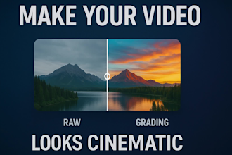 professional cinematic color grading for your videos