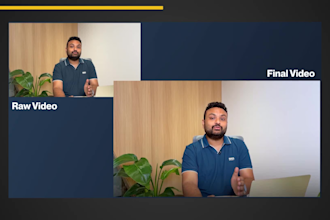 do professional youtube video editing and talking head video