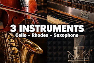 play cello, rhodes electric piano sax for your track