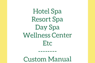 create spa policies and guidelines manual