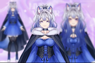 design and rig anime live2d vtuber model rigging 3d avatar commission animation