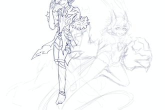 draw oc and fanart commissions in my style no nsfw