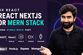 fix your react nextjs or mern stack bugs and ship a stable build fast