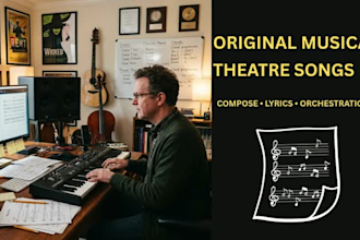compose and produce an original musical theatre song for your show