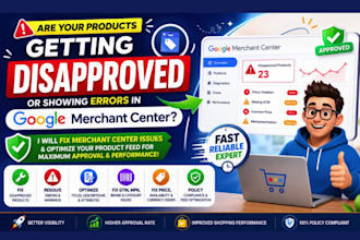 fix and optimize product feed google merchant center, fix product feed errors