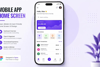 design modern mobile app uiux in figma