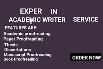 edit proofread paraphrase and format academic papers professionally