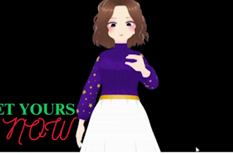create custom 3d vr chat avatar model furry vrc avatar vrc character 3d avatar