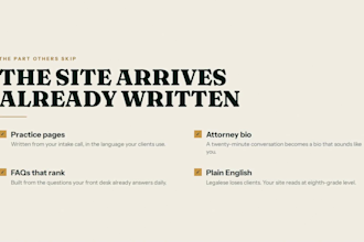 build a law firm or attorney website for personal injury and family lawyers